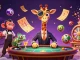 Win exciting prizes with BU88 while a high-roller giraffe and friends celebrate in vibrant casino colors.