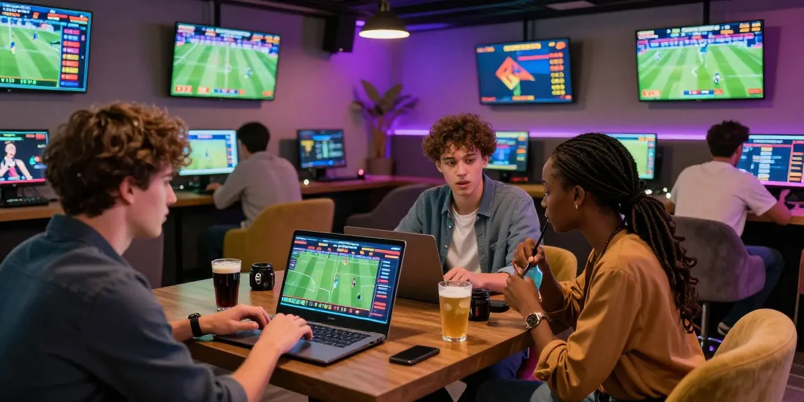BetLabel online betting lounge with diverse users placing bets on sports events.